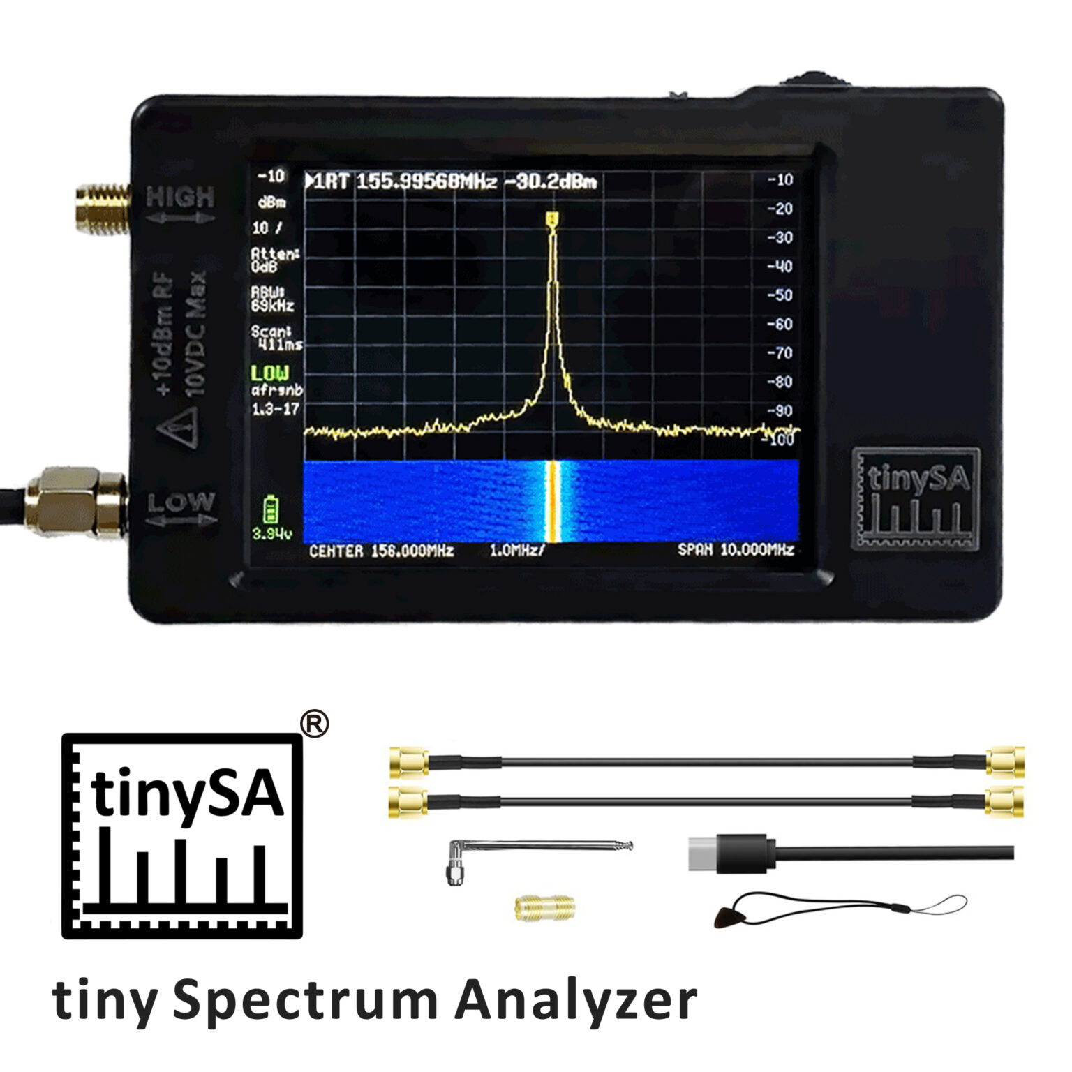 TinySA mini Spectrum Analyzer - HamDigitaal.nl